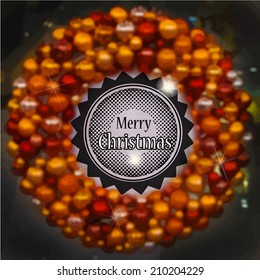 Christmas composition background. Vector