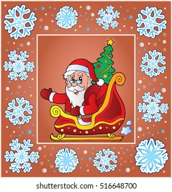 Christmas composition greeting card 8 - eps10 vector illustration.