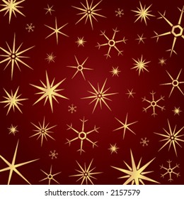 christmas composition of snow flakes