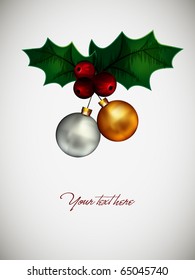 Christmas Composition | Vector Card EPS10