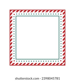 Ilustración de marco de fondo de concepto navideño con espacio vacío. Memo, nota, origen de plantilla de diseño de tarjeta.