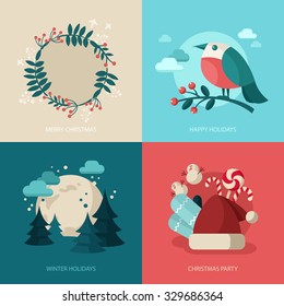 Christmas concept illustrations