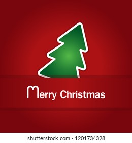 Christmas concept,Christmas tree applique vector background
