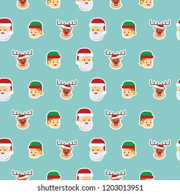 Christmas concept,Merry Christmas concept represented by elf reindeer and santa
