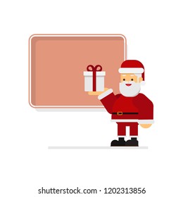 Christmas concept,Merry Christmas Greeting Card with Santa Claus