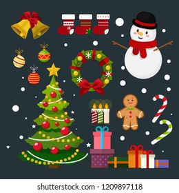Christmas concept,Merry christmas and New Year wreath