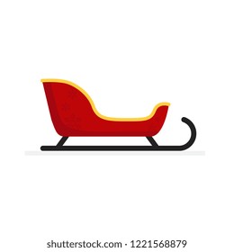 Christmas concept,Santa sleigh,isolated on white