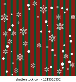 Christmas concept,Simple retro geometric Christmas pattern.Red and green background