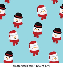 Christmas concept,snowman pattern