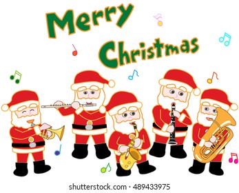 Christmas concert by Santa Claus.
