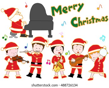 The Christmas concert of children.