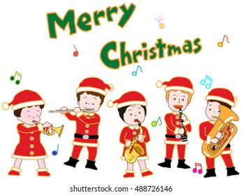 The Christmas concert of children.