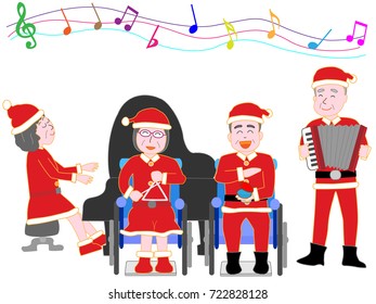 Christmas concert for the elderly.