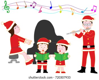 Christmas concert with family.