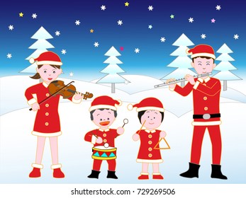 Christmas concert with family.