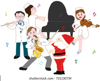 Christmas concert of medical staff.