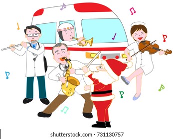 Christmas concert of medical staff.