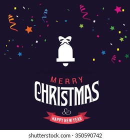 . Christmas Confetti Background