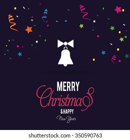 . Christmas Confetti Background