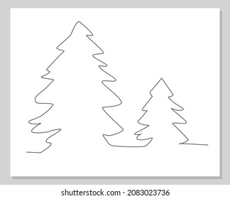 imagen continua de una línea de navidad. Utilícelo para tarjeta de diseño, afiche, pancarta, publicación en medios sociales, huella de moda