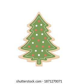 Christmas Cookie Decorating, Christmas Tree Vector, Christmas Cookie, Merry Christmas Background Vector Illustration Background