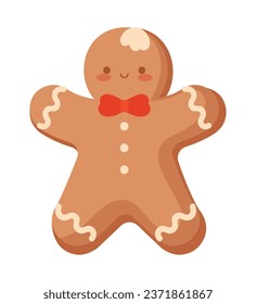 christmas cookie gingerbread illustration isolated