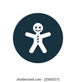 Christmas Cookie icon on white background 