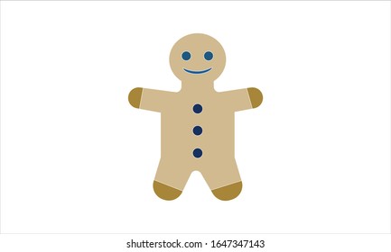 Christmas cookie icon simple style vector image