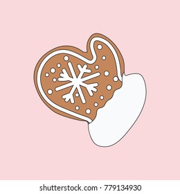 Christmas cookies mittens