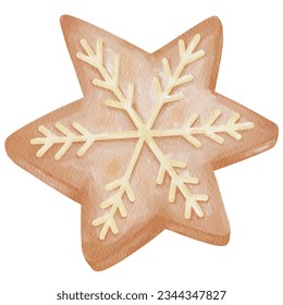 Christmas cookies, set isolated on a white background. vector illustration