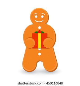Christmas cookies in the shape of man