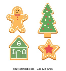 Christmas Cookies Simple Vector Illustration