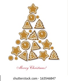 Christmas cookies tree.