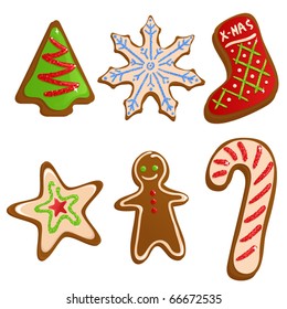 Christmas cookies vector
