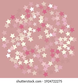Christmas Coral Colorful Party Modern Design Backdrop. Childish Children Sky Seamless Vector. Rainbow Multicolor Stars Surface Illustration. Pink Yellow Pinky Neon Original Night Background.