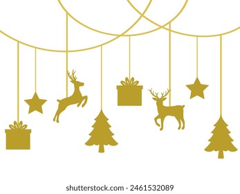 Christmas Corner Border Background for Decoration