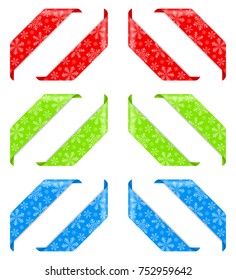 Christmas corner ribbons 
