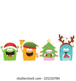 Christmas Costumed Monsters