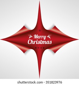 Christmas cover with scrolled corners. Eps 10 vector file.