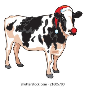christmas cow
