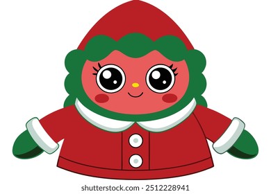 Christmas Cozy couture icon vector illustration