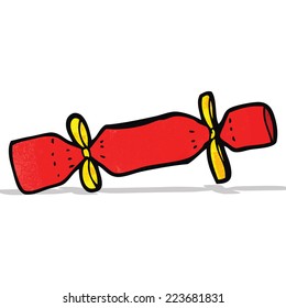 caricatura de cracker de navidad