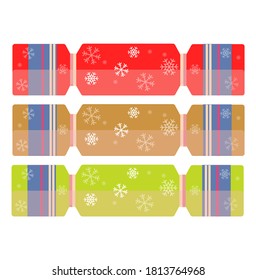 Christmas Crackers vector design on a white background