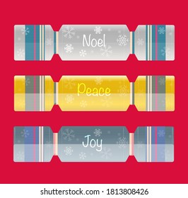 Weihnachtsmänner, Vektordesign auf rotem Hintergrund