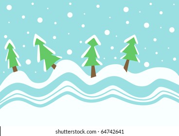 Christmas crazy hills card
