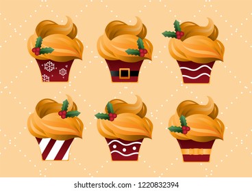 Christmas creamy cupcake