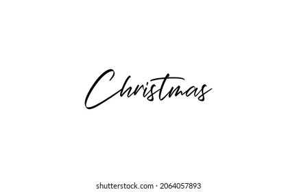 Christmas in the creative lettering style