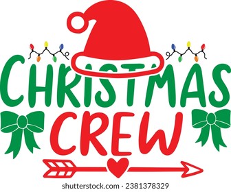 Equipo de Navidad, diseño y archivo vectorial.