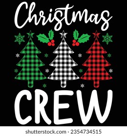 Christmas Crew Gift T-shirt Design