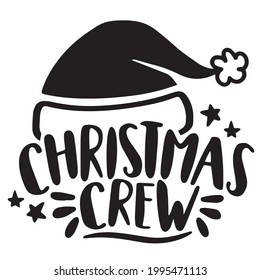 Das Crew-Logo von CHRISTMAS inspiriert positive Zitate, Motivation, Typografie, Schriftdesign